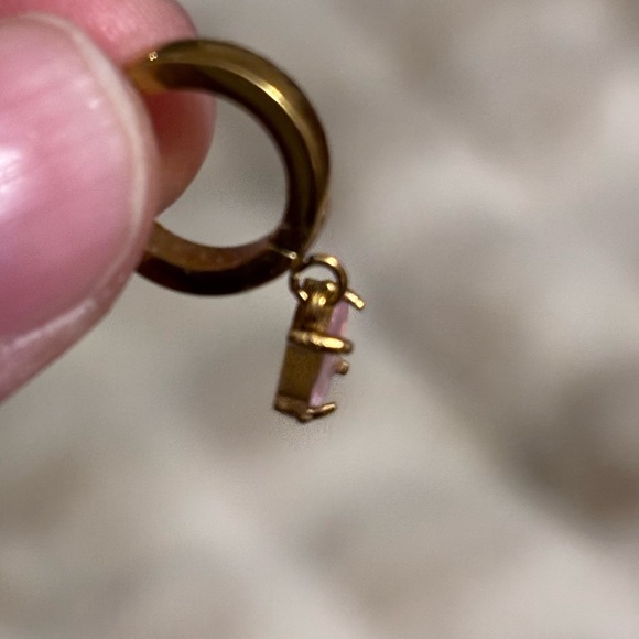 Louise Carter Gold Huggie Hoops - Picture 5 of 5